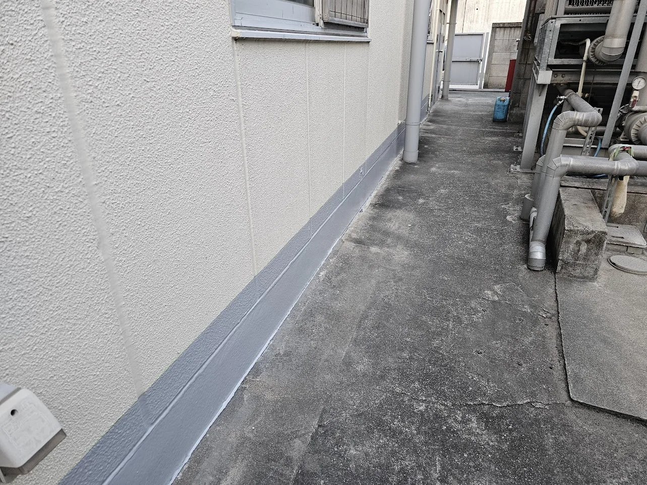 東棟 南 基礎 防水｜施工後