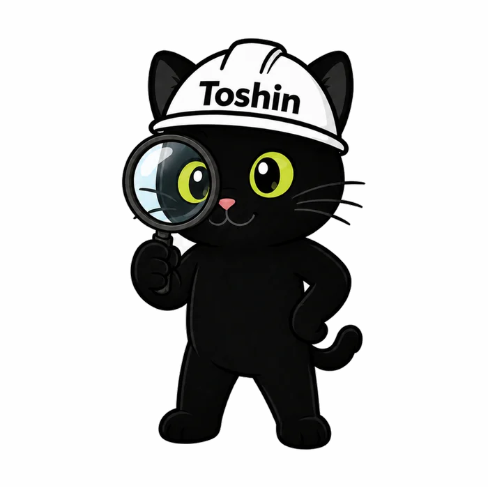 安全管理の見方をご案内する東伸の黒猫