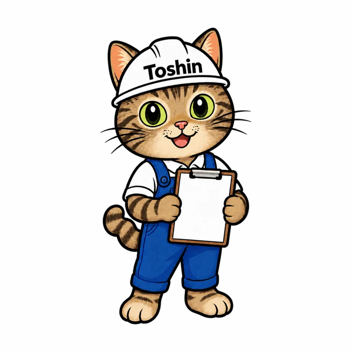 工程表の見方をご案内する東伸のキジトラ