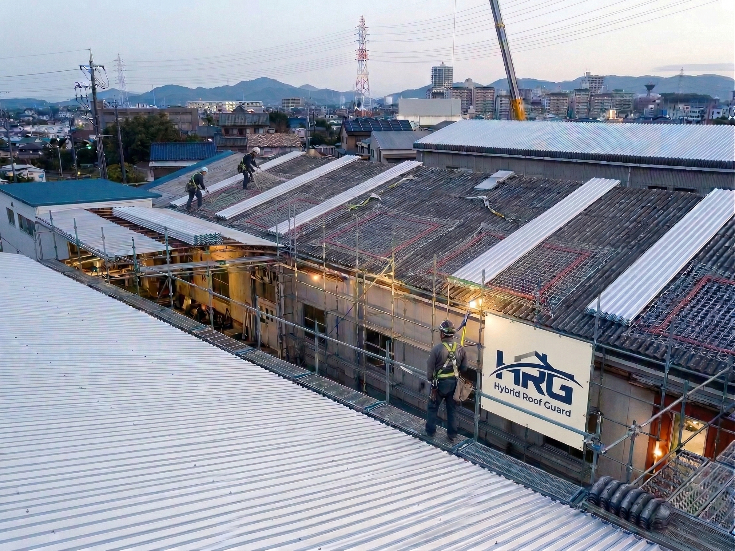 カバー工法施工現場